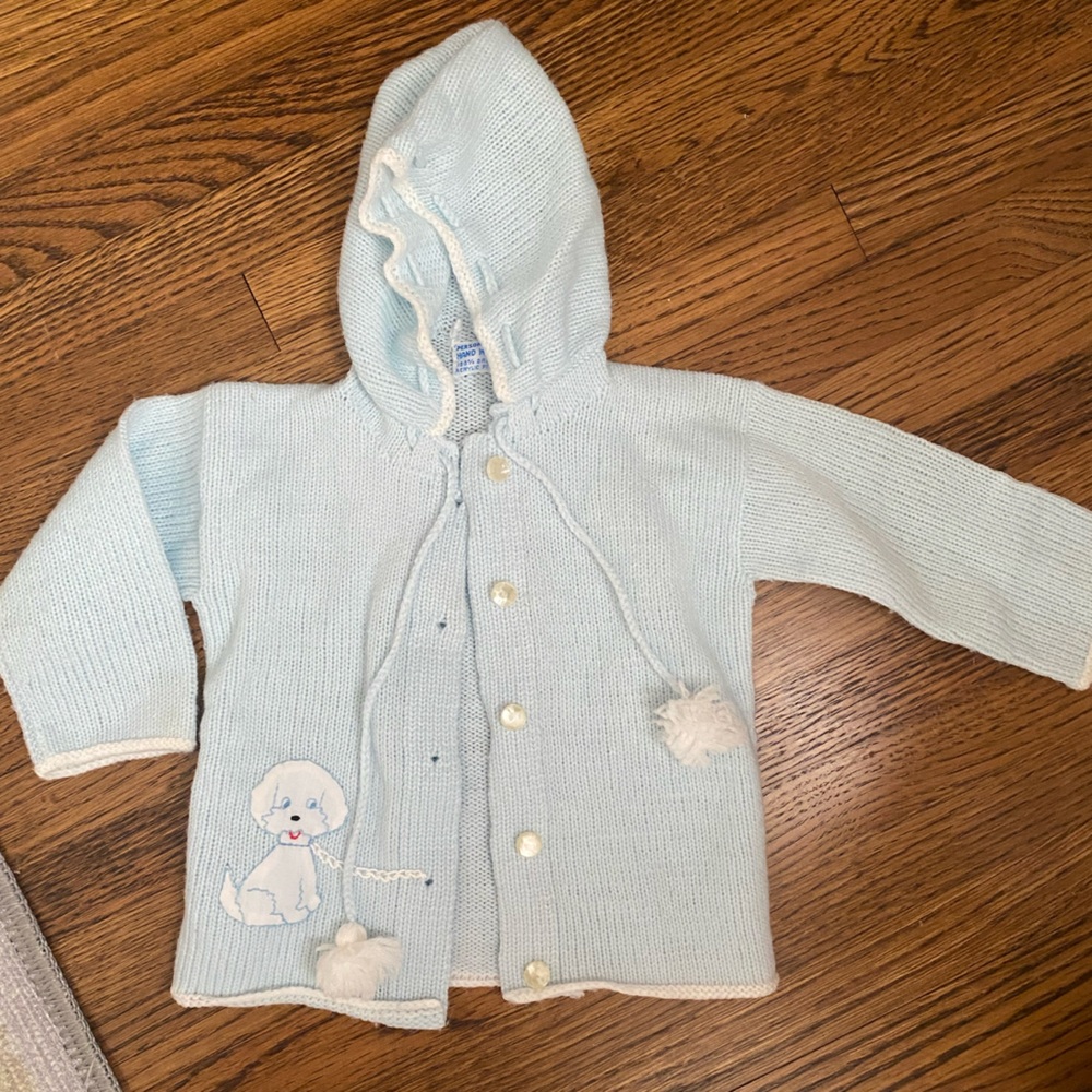 Adorable vintage baby boy sweater